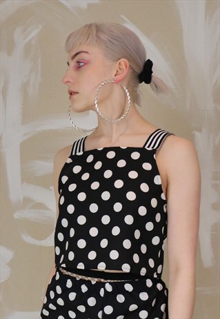 POLKA DOT CROP TOP