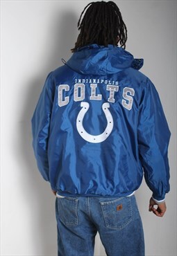 Vintage Indianapolis Colts Winter Jacket Parka NFL Football by 