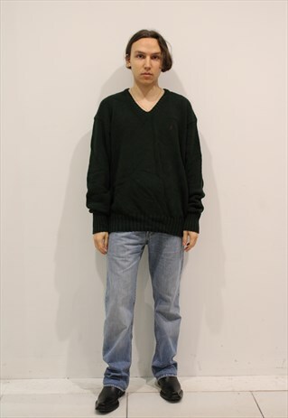 GREEN POLO RALPH LAUREN KNIT JUMPER