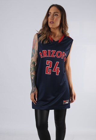 VINTAGE NIKE BASKETBALL JERSEY VEST TOP LONG 14 LARGE (DAH)