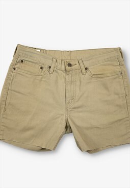 Vintage Levi's 514 Cut Off Denim Shorts Beige W32 BV20309