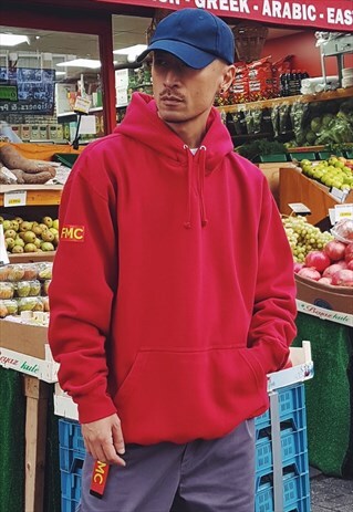 FMC PREMIUM HEAVYWEIGHT OVERSIZED HOODIE RED