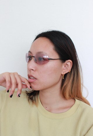 VINTAGE Y2K BARBIE PINK PURPLE SUNGLASSES