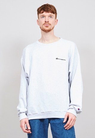 GREY VINTAGE 80'S CHAMPION SWEATER