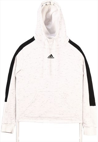 ADIDAS 90'S MIDDLE CENTRE SWOOSH PULLOVER HOODIE SMALL BLACK
