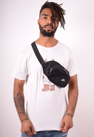 NIKE MENS VINTAGE WAIST BAG ONE SIZE BLACK 90S