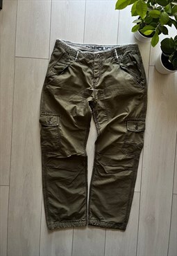 Cargo workwear tactical pants jogger pockets 36