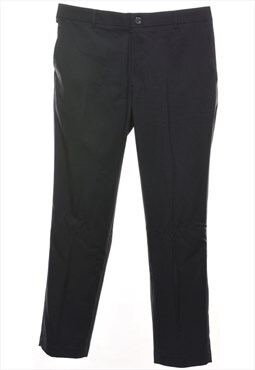 Vintage Izod Black Classic Trousers - W36 L32