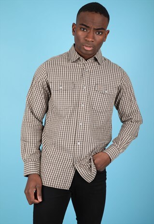 VINTAGE TIMBERLAND CHECKERED SHIRT NS18