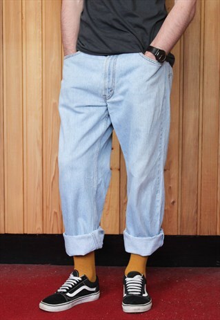 VINTAGE BLUE LEVI'S 550 PAINT JEANS