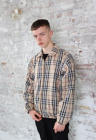 VINTAGE BURBERRY REVERSIBLE NOVA CHECK CORDUROY JACKET