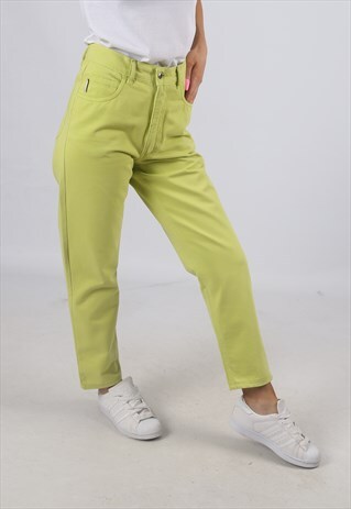 VINTAGE HIGH WAISTED JEANS TAPERED UK 10 - 12 (C3A)