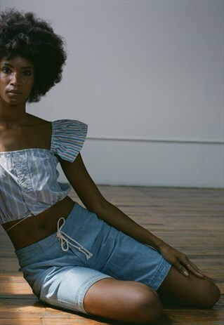 KIRBY REWORKED DENIM CHAMBRAY SHORT