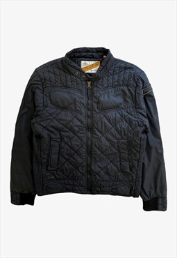 Vintage 80s Men's Schott Perfecto Quilted Puffer Jacket