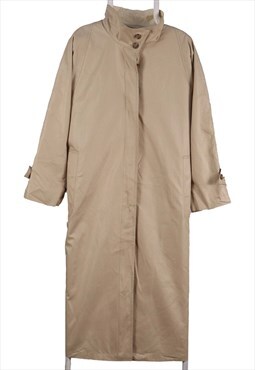 Vintage 90's London Fog Trench Coat Long Button Up Beige