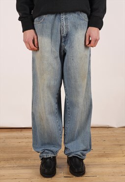 Vintage Southpole Baggy Jeans Men's Light Blue