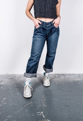 VINTAGE HIGH-WAISTED BLUE 512 LEVI'S MOM JEANS