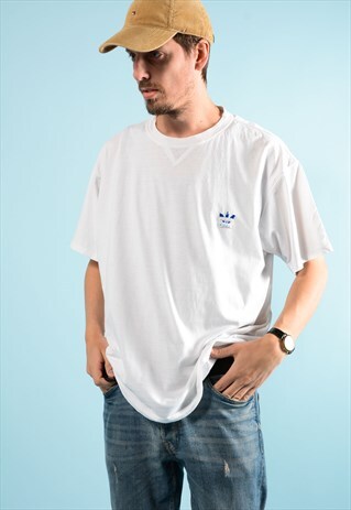 WHITE ADIDAS TEE SHIRT