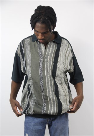 VINTAGE PATTERNED POLO SHIRT
