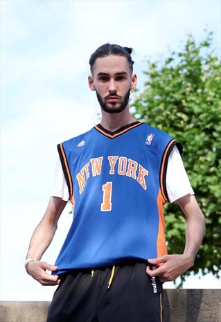 VINTAGE 90S 00S Y2K BASKETBALL JERSEY NEW YORK KNICKS