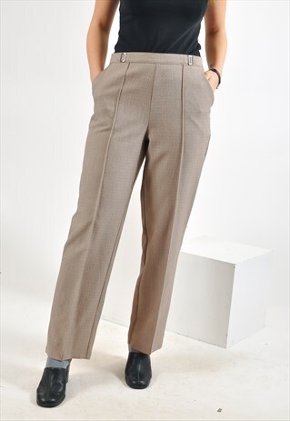 VINTAGE 90'S TROUSERS IN BEIGE