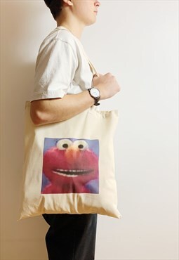Elmo Tote Bag Meme Sesame Street Bag Like Kermit the Frog