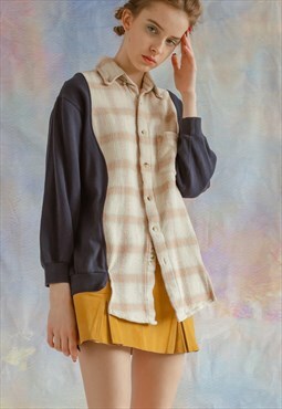 Vintage Relaxed Fit Reworked Grunge Shirt Jumper S