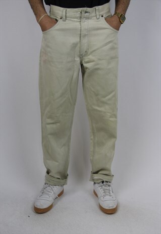 VINTAGE VALENTINO BEIGE 90'S JEANS