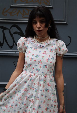 FLOWER PATTERN DRESS