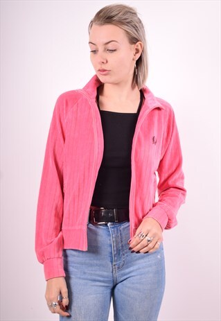 FRED PERRY WOMENS VINTAGE TRACKSUIT TOP JACKET SMALL 90'S
