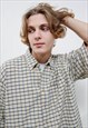 VINTAGE 90S GRUNGE RELAXED SHORT SLEEVE BUTTON UP SHIRT M