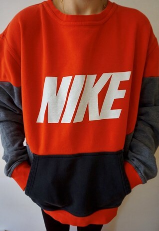 VINTAGE HUGE LOGO FRONT POCKET SWEATSHIRT