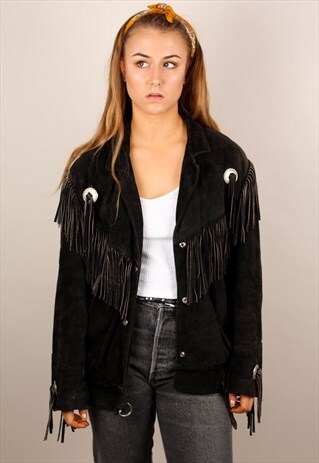 VINTAGE SUEDE TASSEL JACKET ASM1441