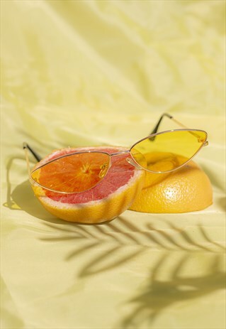 SUPER NARROW CAT EYE SUNGLASSES