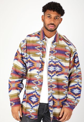 VINTAGE PATTERN SHIRT AS105