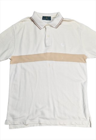 Y2K Fred Perry Polo Shirt Made In Italy Size Large 