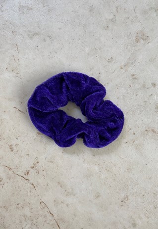 ROYAL PURPLE VELVET SCRUNCHIE
