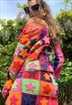 WILD ORANGE TREE STARDUST RAINBOW CROCHET CARDIGAN