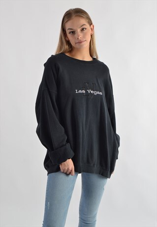 BLACK LAS VEGAS OVERSIZED JUMPER GJ4733