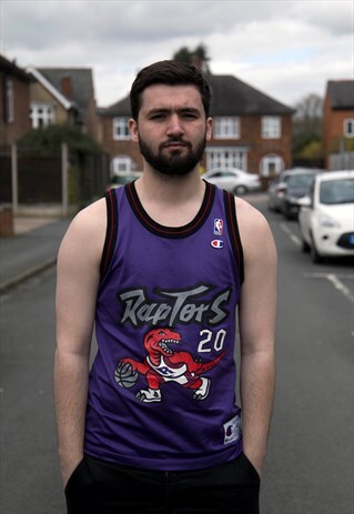 VINTAGE CHAMPION TORONTO RAPTORS BASKETBALL JERSEY