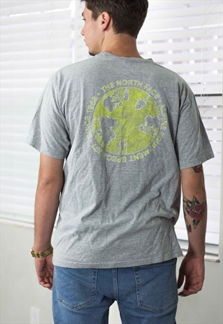 VINTAGE NORTH FACE T-SHIRT LOGO 90S L 8.3