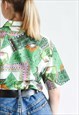 VINTAGE REVIVAL MIXED PRINT BOHO BLOUSE IN BOXY FIT