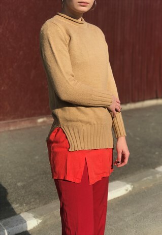 90S MERINO WOOL BLEND SWEATER