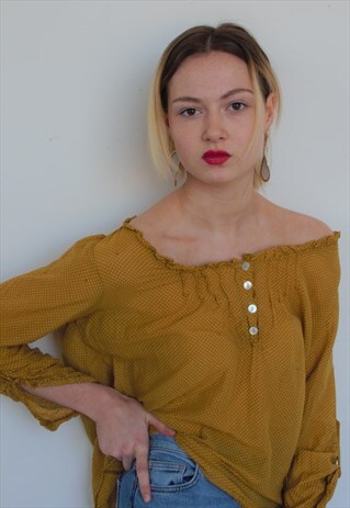 BOHO POLKA DOT BLOUSE