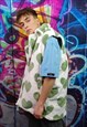 HEART FLEECE GILET HANDMADE SLEEVELESS HOOD LOVE JACKET 
