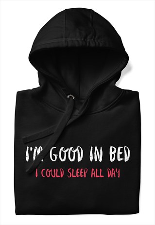 GOOD IN BED  HOODIE BLACK