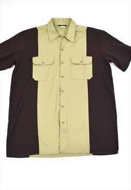 Vintage 90s Dickies Green/Brown  Shirt 