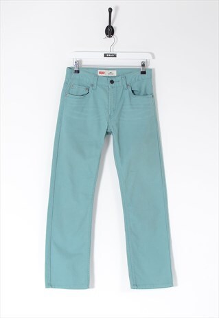 Vintage LEVI'S 505 Straight Jeans Turquoise W27 L27 BV5606