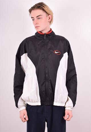 NIKE MENS VINTAGE TRACKSUIT TOP JACKET LARGE MULTI 90S