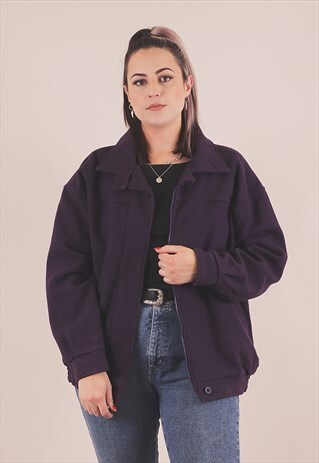 VINTAGE WOOLRICH PURPLE WOOL JACKET /A1034